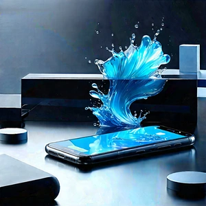 Smartphone With Digital Artwork With Cell Phone