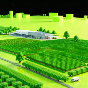 Agricultural technology in manufacturing facility