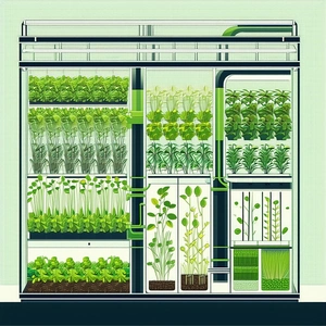 A Large Greenhouse Filled With Various Plants