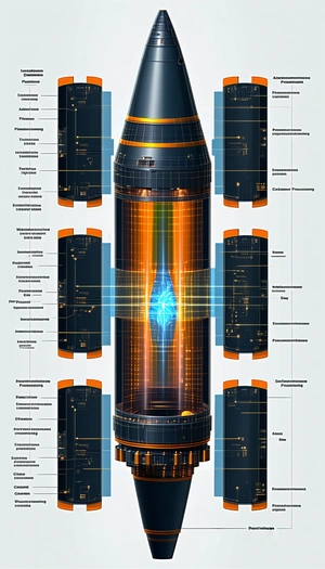 The Image Is A Detailed Diagram Of A Space Shuttle, Showcasing Its Various Components And Functions