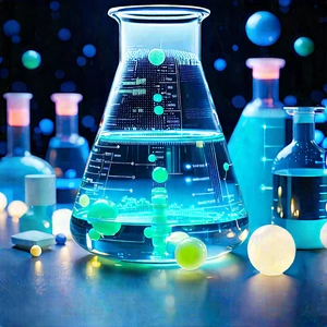 Entertainment Technology In (modern:1.12) Laboratory With Large, Blue