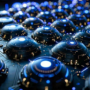 Close-up of sensor array