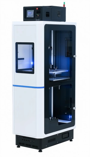 A Large White Machine Is Sitting On A Table