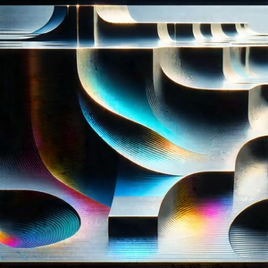 Abstract Memphis Design: Macro view of crystalline structure