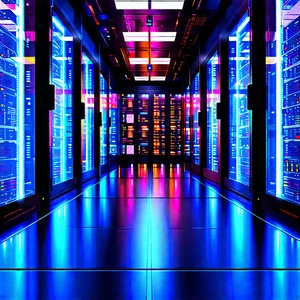 Futuristic server room