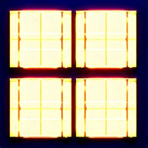 Solar panel with neon accents