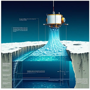 The Image Is A Detailed Illustration Of A Submarine, Showcasing Its Various Components And Functions