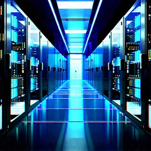 Futuristic server room