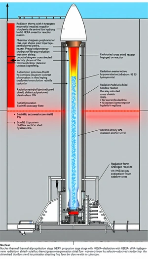 The Image Is A Diagram Of A Nuclear Reactor, Showing The Various Components And Their Functions