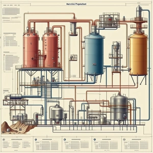 detailed drawing chemical plant