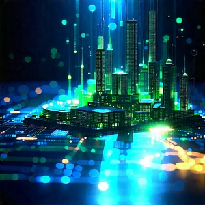 Financial technology in tech office