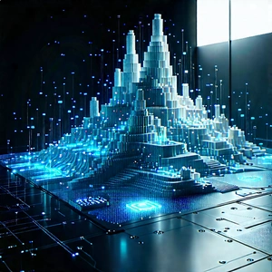 Big Data Visualization With Futuristic Cityscape