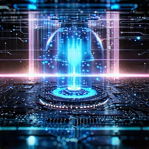 Quantum computer with digital particles