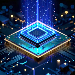 Microchip with holographic projection