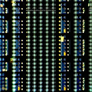 Close-up of sensor array