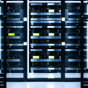 Server rack with laser scanning