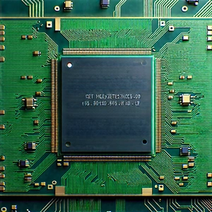 Close-up of microprocessor