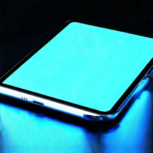 Tablet With Glowing Screen With Cell Phone