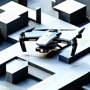 Drone With Data Visualization With Small Drone
