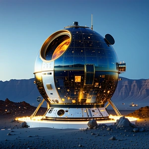 large, round, shiny structure