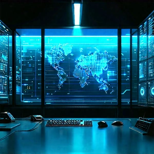 Financial technology in tech office