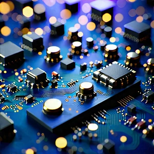 Close-up Of Sensor Array With Close-up Computer
