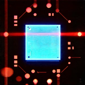 Microchip with laser scanning