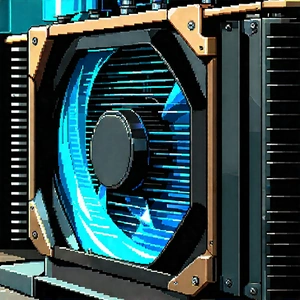 Close-up of cooling system