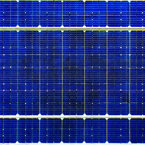 Solar panel with laser scanning