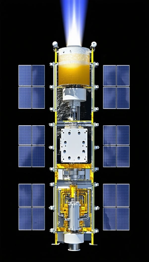 A Large, White, And Yellow Structure Is Shown In The Image