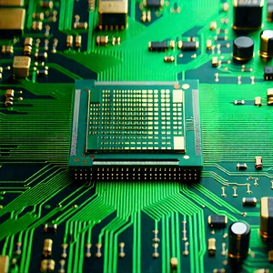 Close-up of microprocessor