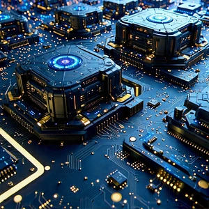 Close-up Of Sensor Array With Image, There