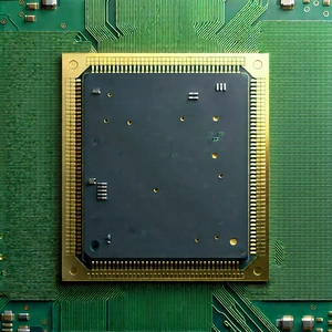 Close-up of microprocessor
