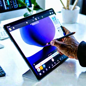 Tablet with streaming content