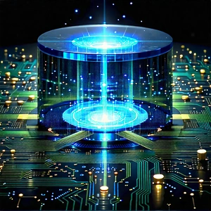 Quantum computer with data streams