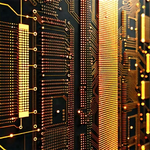 Close-up of sensor array