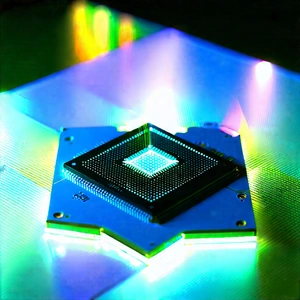 Microchip with holographic projection