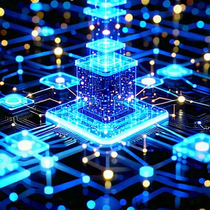 Blockchain Network Visualization With Image, There