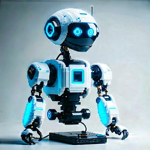 Robot with laser scanning