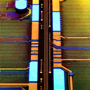 Close-up of electronic circuit