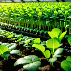 Agricultural technology in manufacturing facility