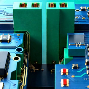 Close-up of electronic circuit