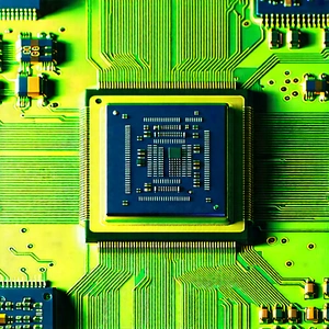Close-up of microprocessor