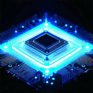 Microchip with holographic projection
