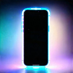 Smartphone With Glowing Screen With Cell Phone