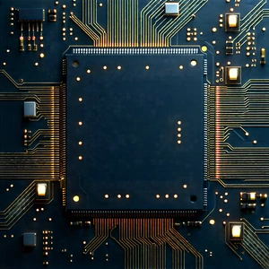 Circuit board with digital particles