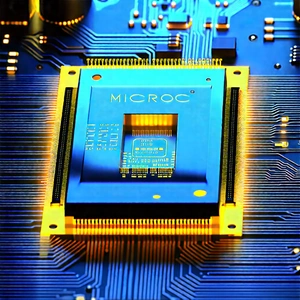 Microchip with holographic projection