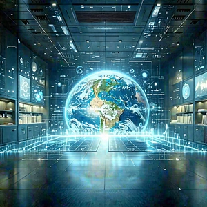 Educational Technology In Research Center With Image, There