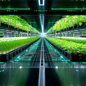 Agricultural technology in manufacturing facility