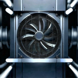Close-up of cooling system